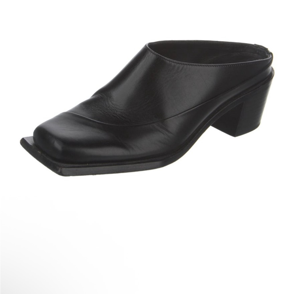 Sunnei black Leather Mule Heels - Picture 6 of 10